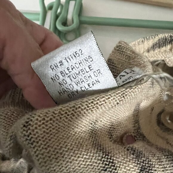 Alberto Makali Wool Blend Leopard‎ Print Open Front Cardigan Sweater L - Picture 3 of 10